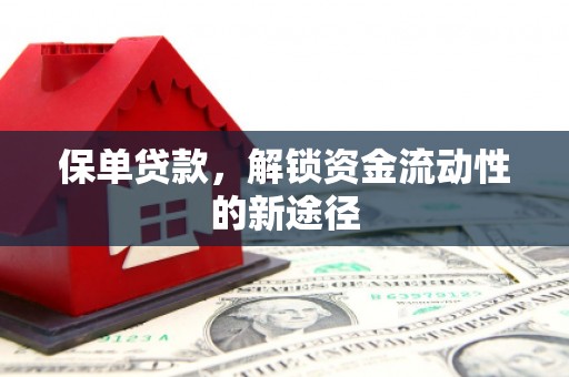 灵山保单贷款，解锁资金流动性的新途径