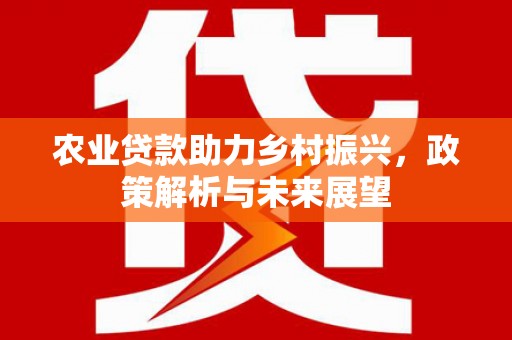 灵山农业贷款助力乡村振兴，政策解析与未来展望