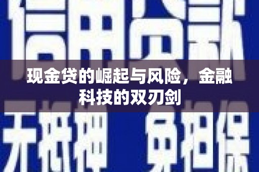 灵山现金贷的崛起与风险，金融科技的双刃剑