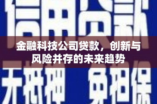 灵山金融科技公司贷款，创新与风险并存的未来趋势