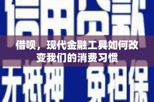 灵山借呗，现代金融工具如何改变我们的消费习惯