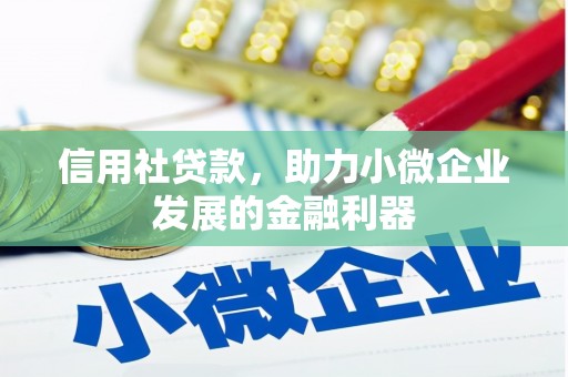 灵山信用社贷款，助力小微企业发展的金融利器
