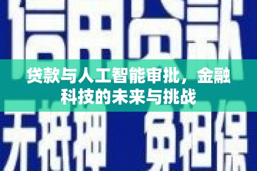 灵山贷款与人工智能审批，金融科技的未来与挑战