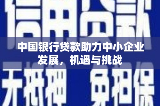 灵山中国银行贷款助力中小企业发展，机遇与挑战