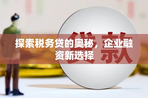 灵山探索税务贷的奥秘，企业融资新选择