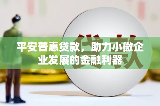 灵山平安普惠贷款，助力小微企业发展的金融利器