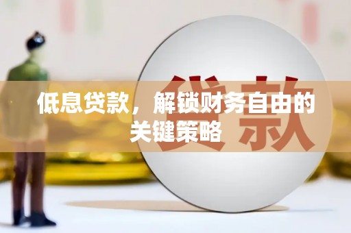 灵山低息贷款，解锁财务自由的关键策略