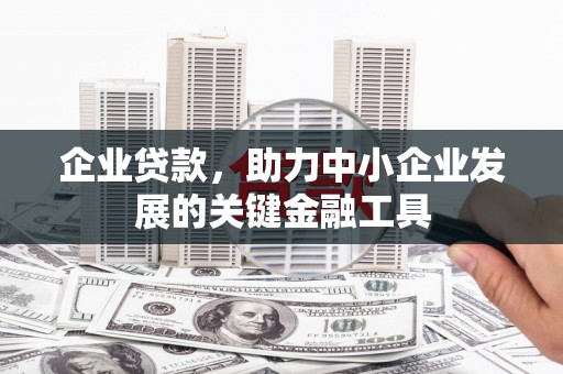 灵山企业贷款，助力中小企业发展的关键金融工具