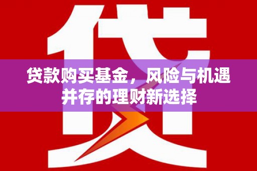 灵山贷款购买基金，风险与机遇并存的理财新选择