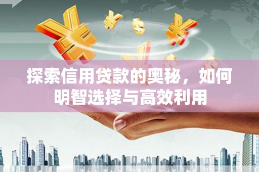 灵山探索信用贷款的奥秘，如何明智选择与高效利用