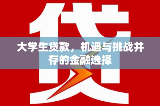 灵山大学生贷款，机遇与挑战并存的金融选择