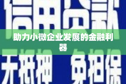 灵山助力小微企业发展的金融利器
